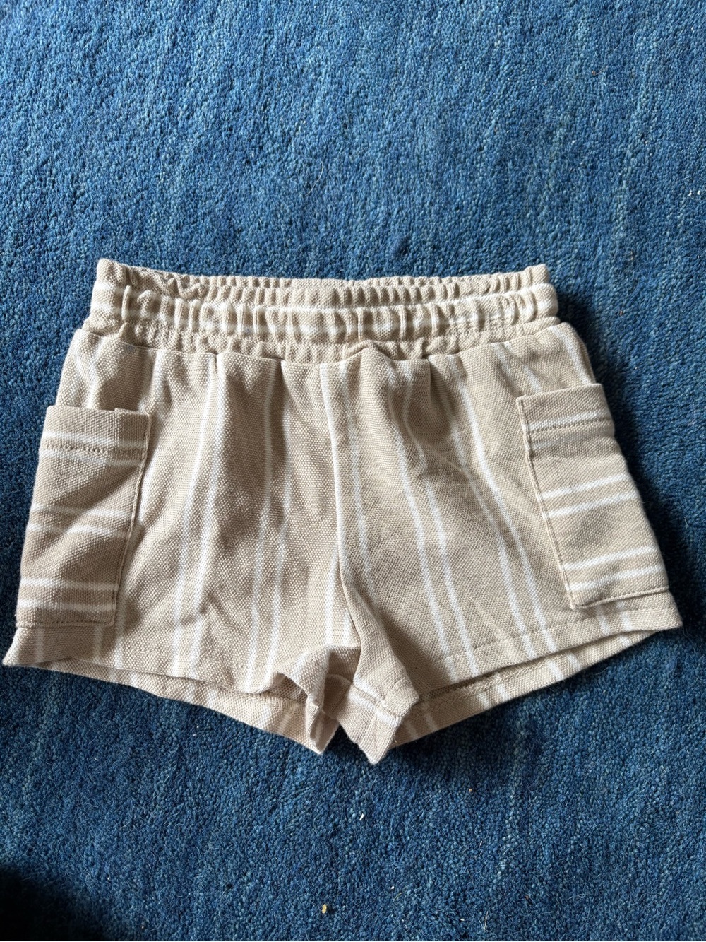 4/$20 Neutral Striped Baby Shorts